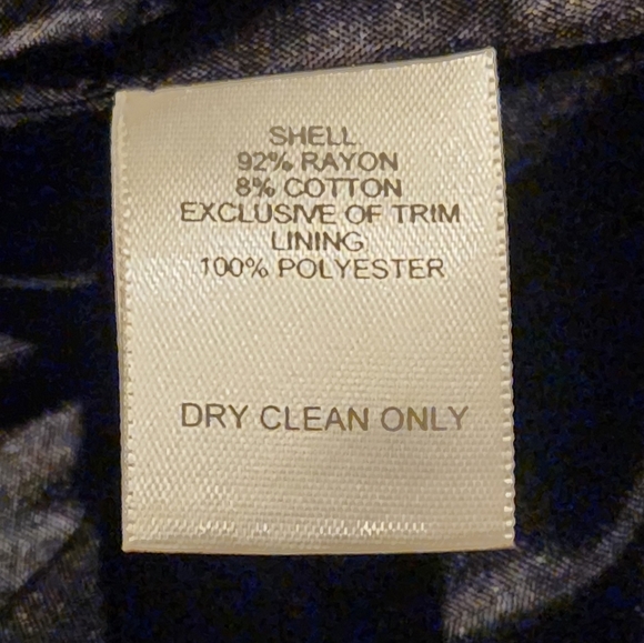 Talbots Petites 3 Button Blazer - Black and Cream - Size 6 - Picture 5 of 5